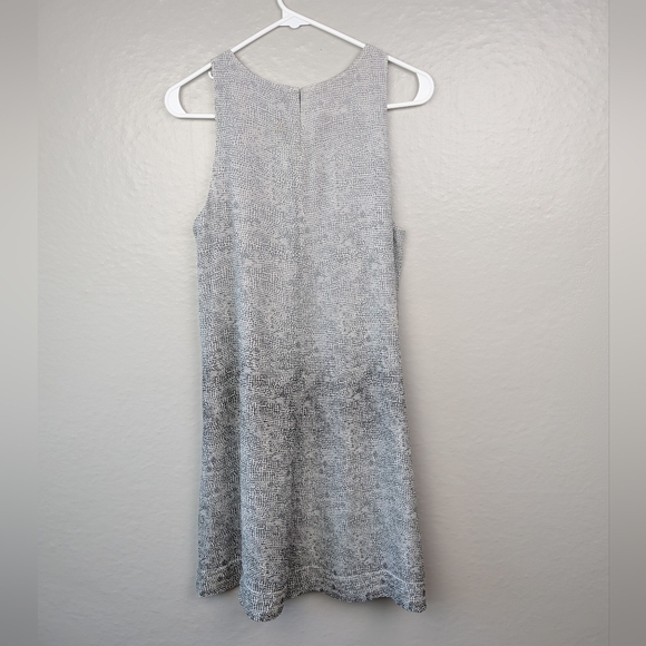 Eileen Fisher Gray Silk Swing Dress MP - Picture 4 of 4